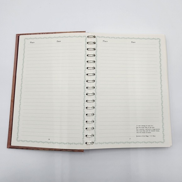 Vintage 1987 Travel Journal Map of the Word Cover 238 Page Vacation Memories - Picture 10 of 11